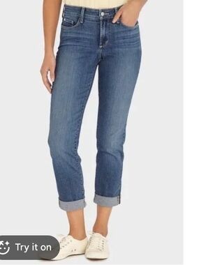 NYDJ Cuffed Ankle Jeans Sz 0